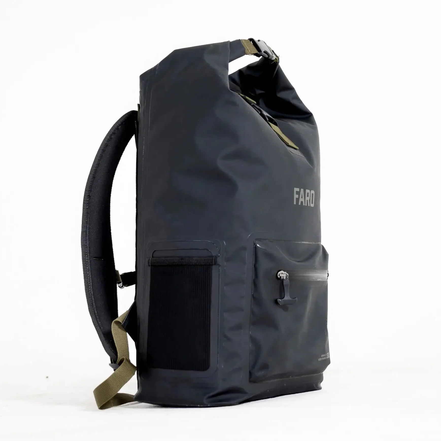 FARO Dry Bag Backpack with water bottle holder
