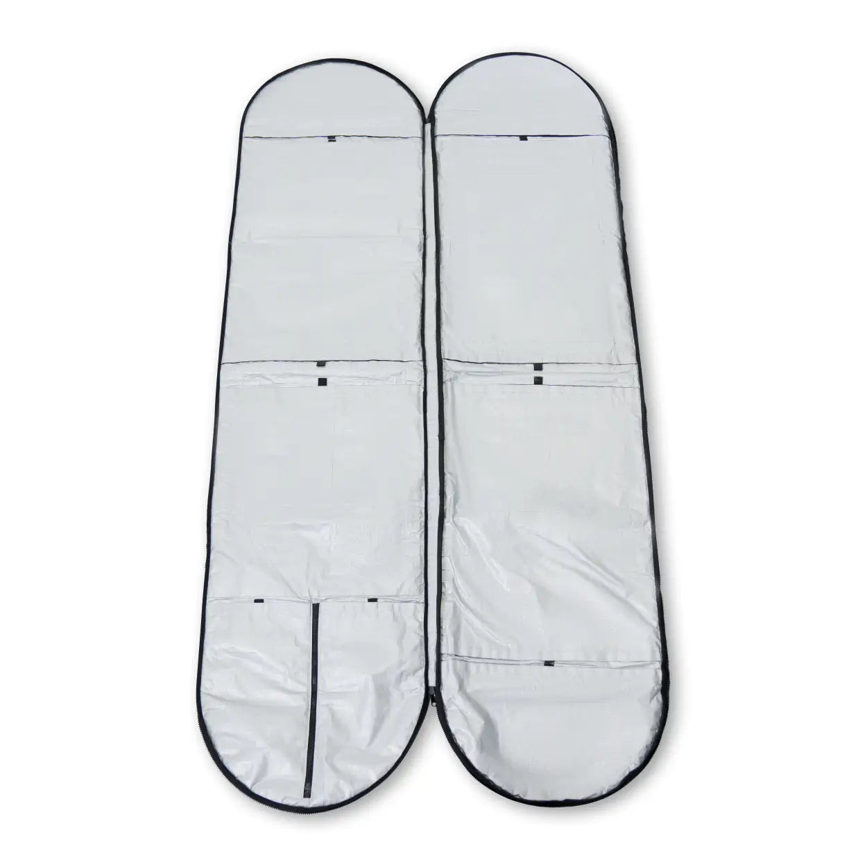 Surfboard bag that fits longboards and opens all the way