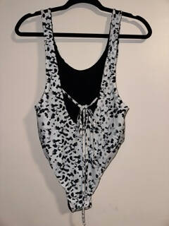 Shaka Swim Bathing Suit Reversible Black/White