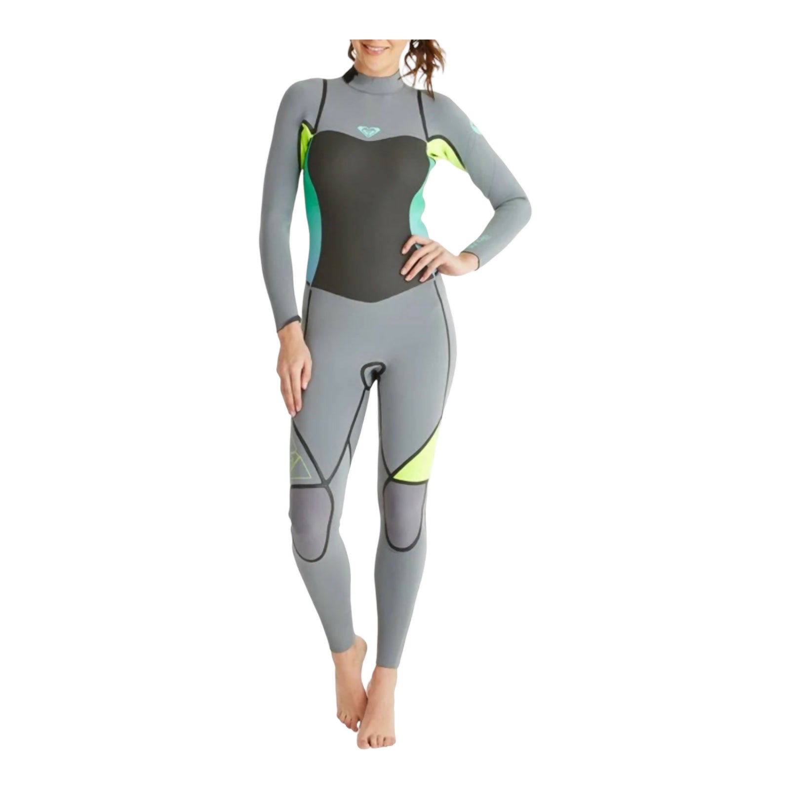 ROXY Synchro フルスーツ Roxy Women's Synchro 3/2 & 4/3 Full Back Zip Wetsuit *Color