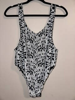 Shaka Swim Bathing Suit Reversible Black/White